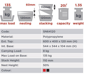 Stack Nest Crate 20 Litre